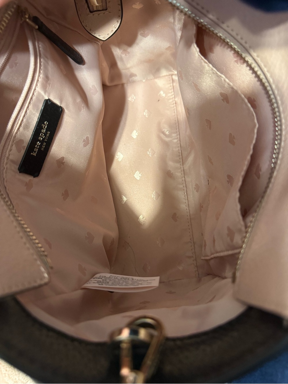 kate spade Pink and Black Leather Satchel - Picture 4 of 11